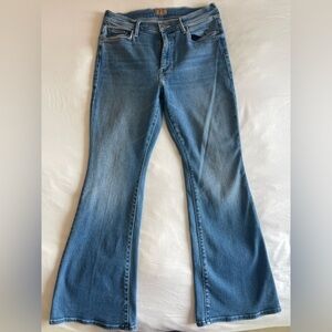 MOTHER Light Blue Flare Jeans